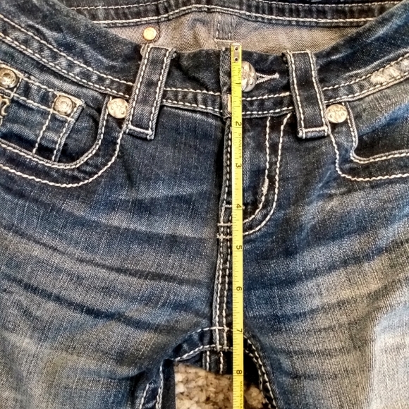 🌿Size 23 Miss Me Bling Angel Jeans - Picture 3 of 9